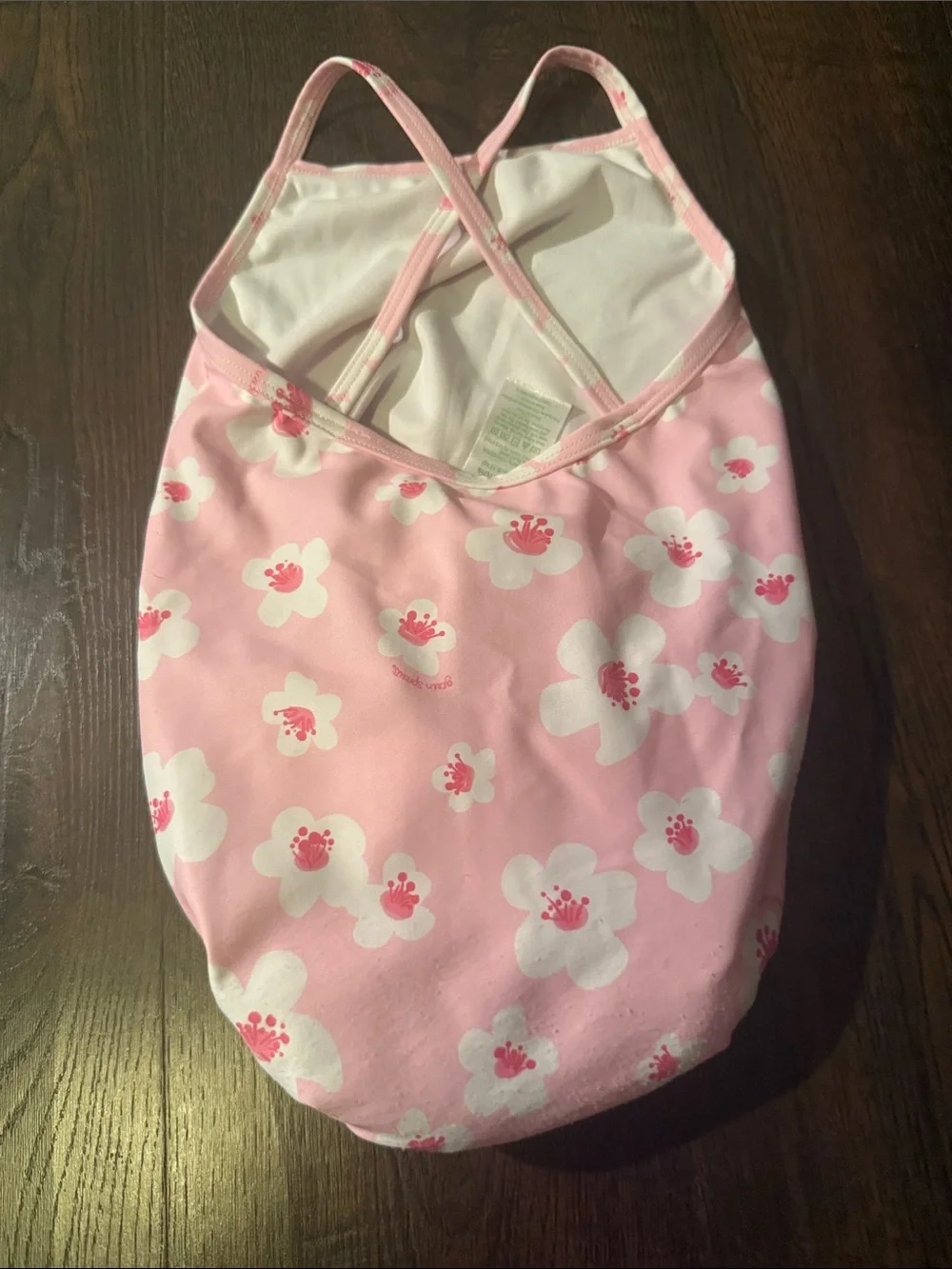 The Children's Place Hot Pink Hooded Flamingo Swim Cover & Bathingsuit